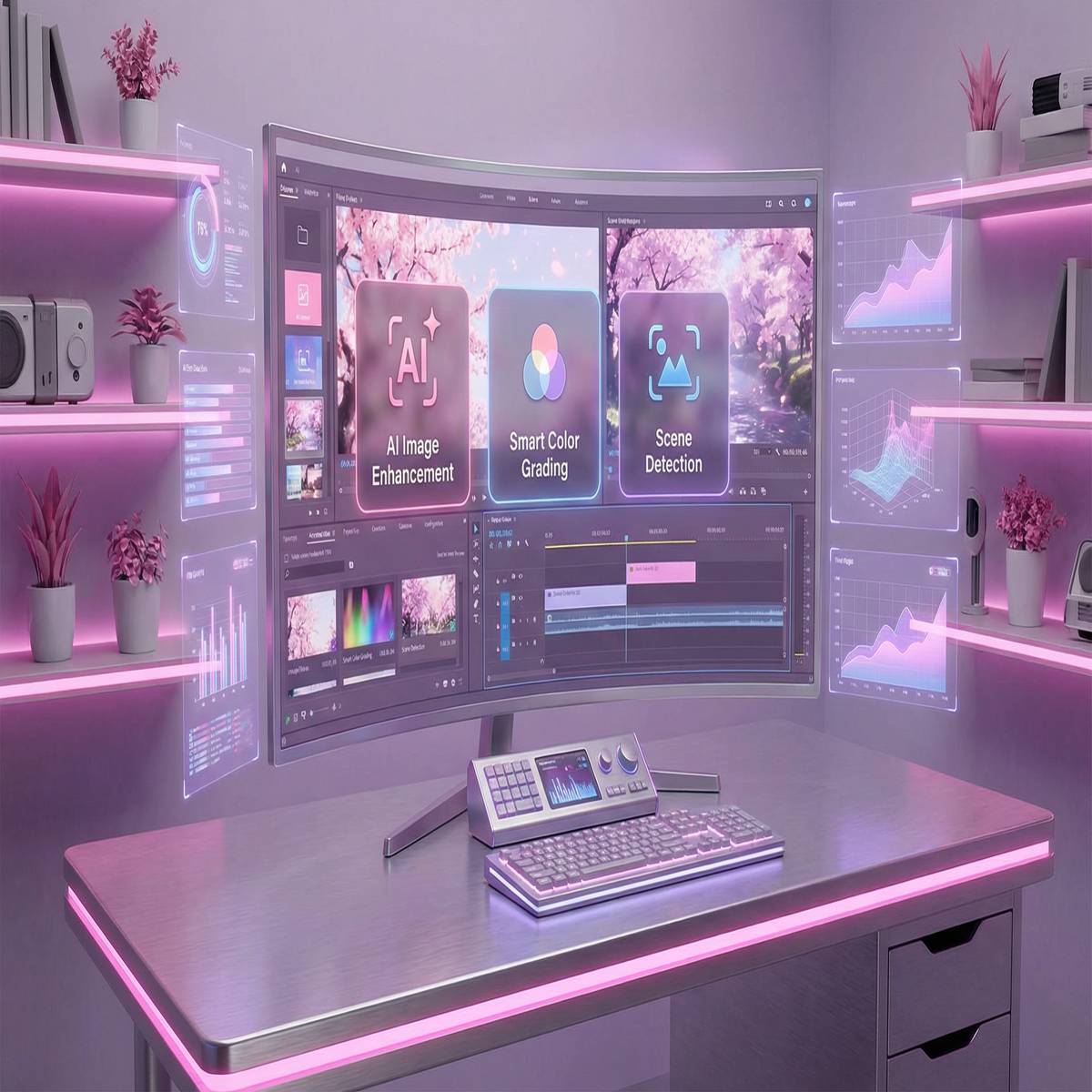 小蓝导航AI传媒剪辑